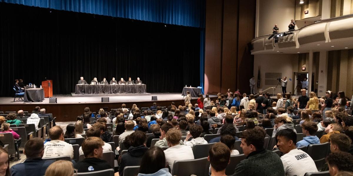 Students in auditorium